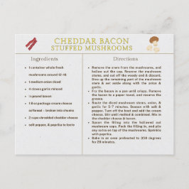Cartão Postal Cheddar Bacon Cogumelos Enchidos Recebe Comida de 