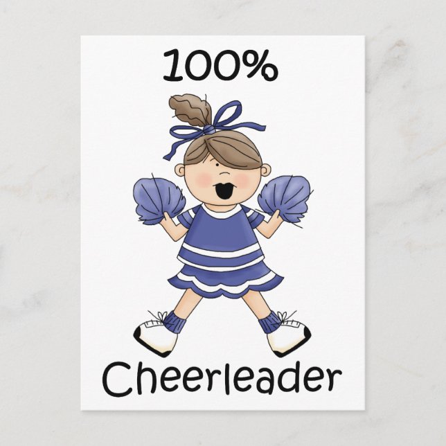 Cartão Postal cheerleader de 100% - Brunet (Frente)