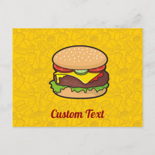 Cartão Postal Cheeseburger