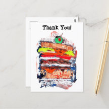 cartão postal Cheeseburger #170229