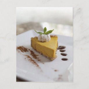 Cartão Postal Cheesecake de Abóbora