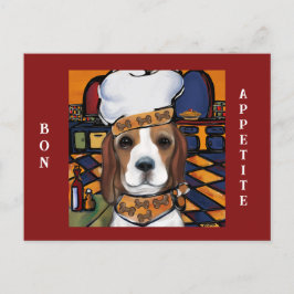 Cartão Postal Chef Beagle