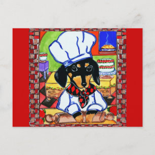 Cartão Postal Chef Doxie