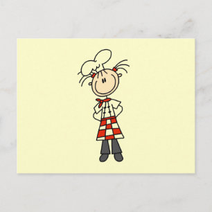 Cartão Postal Chef Feminino