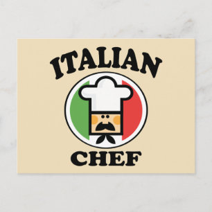 Cartão Postal Chef Italiano