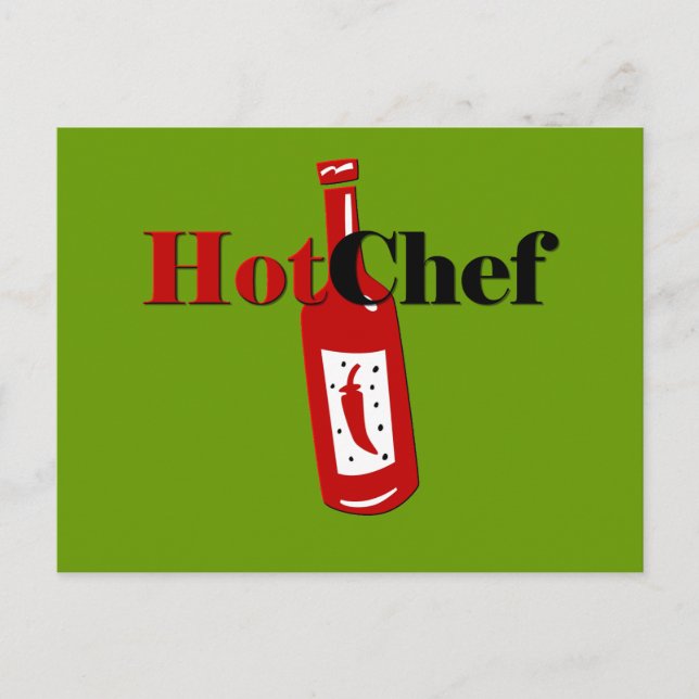 Cartão Postal Chef Quente (Frente)
