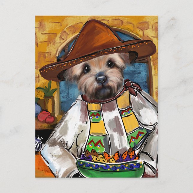 Cartão Postal Chef Yorkie (Frente)