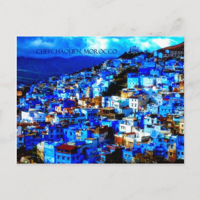 Cartão postal Chefchaouen, Marrocos (Frente)