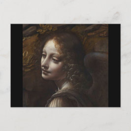 Cartão Postal Chefe de Anjo de Leonardo da Vinci
