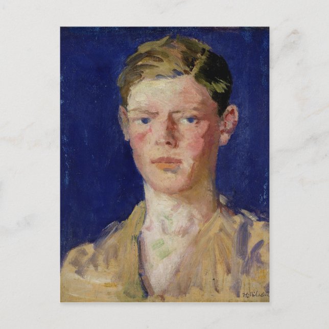 Cartão Postal Chefe de um Jovem (Frente)