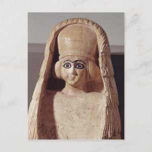Cartão Postal Chefe de uma estátua de Ishtar, vestindo um