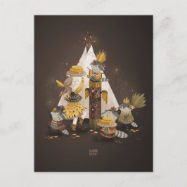 Cartão Postal Chefe do milho amarelo de Alexandra Dikaia