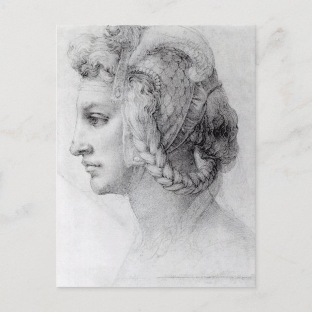Cartão Postal Chefe Ideal de uma Mulher, c.1525-28 (Frente)