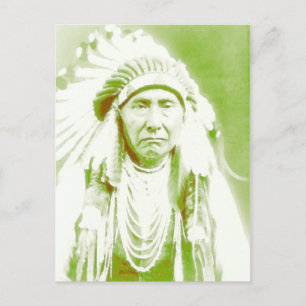 Cartão Postal Chefe Joseph Native American Líder