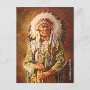 Cartão Postal Chefe Native American Lakota