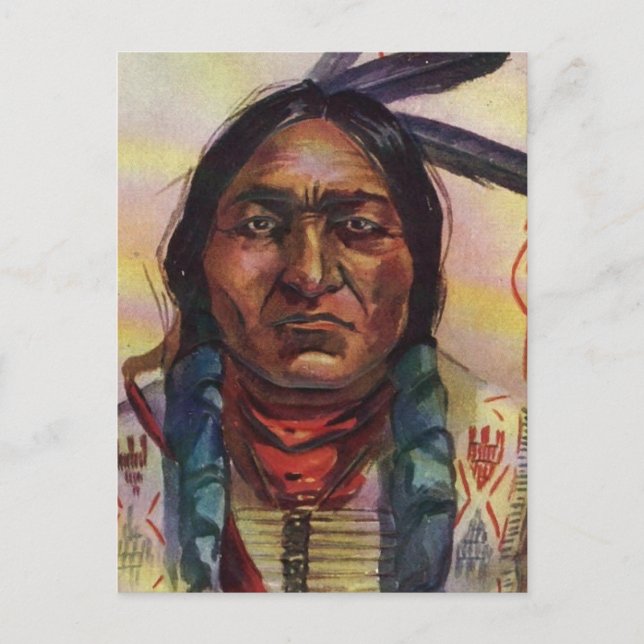 Cartão Postal Chefe Sitting Bull (Frente)