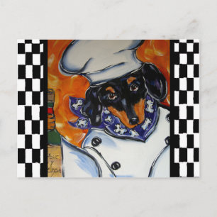 Cartão Postal Chefes Dachshund