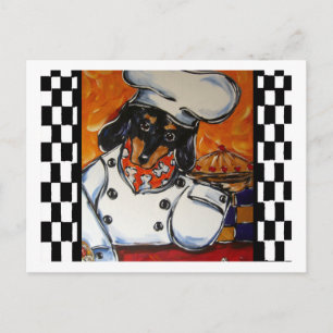 Cartão Postal Chefes Dachshund