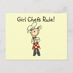 Cartão Postal Chefes Meninas Mandam