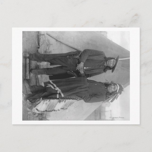 Cartão Postal Chefes Oglala "Nuvem Vermelha" e "Cavalo Americano (Frente)