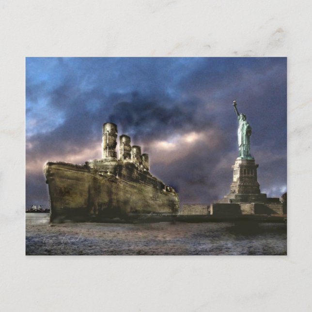 Cartão Postal Chegada atrasada (Frente)