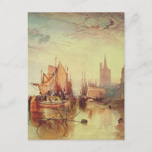 Cartão Postal Chegada de um Packet Boat por Joseph Turner