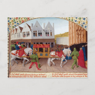 Cartão Postal Chegada do imperador Charles IV