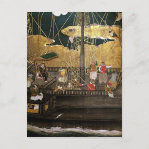 Cartão Postal Chegada dos portugueses no Japão