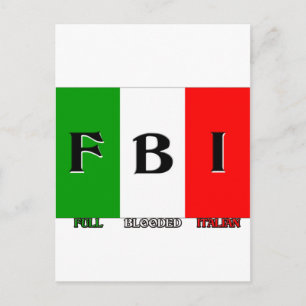 Cartão Postal CHEIO do FBI inundado em italiano
