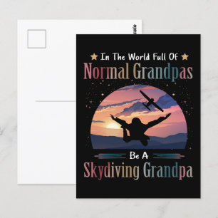 Cartão Postal Cheio Mundial De Avós Normais Estarão Vovô De Skyd