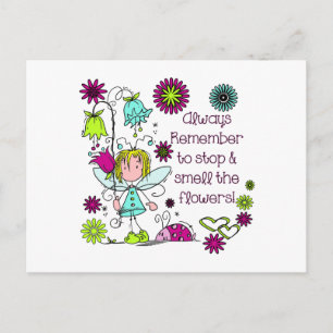 Cartão Postal Cheire as Flores