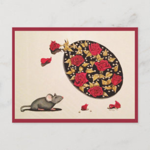 Cartão Postal Cheire os Rosas