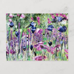 Cartão Postal Cheleea flores pintura a óleo