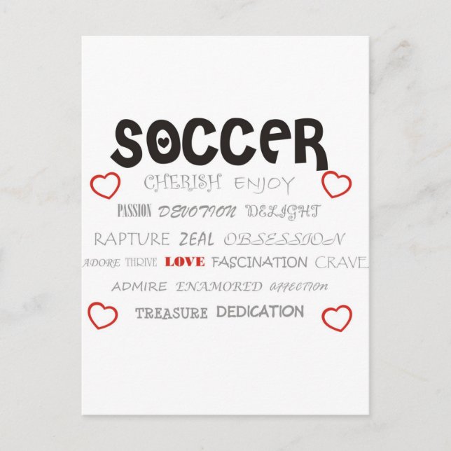 Cartão Postal Cherish Soccer (Frente)