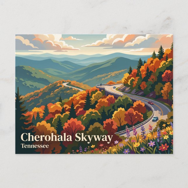 Cartão Postal Cherohala Skyway EUA (Frente)