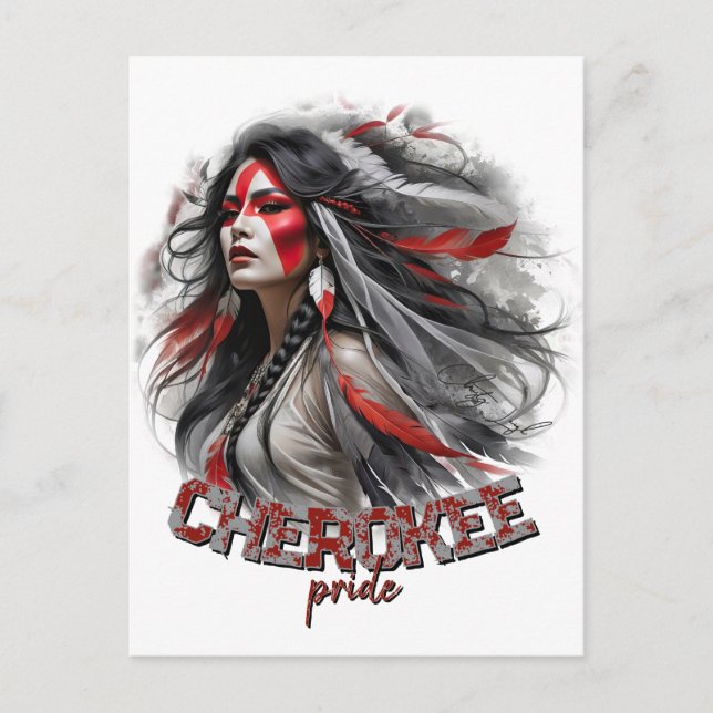 Cartão Postal Cherokee Pride (Frente)