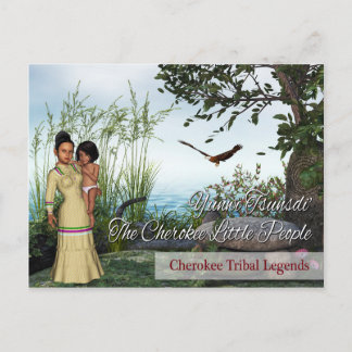 Cartão Postal Cherokee Tribal Legends: As Pequenas Pessoas