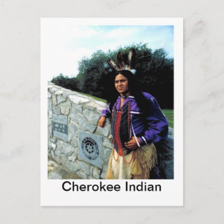Cartão Postal CherokeeNation, Cherokee Indian