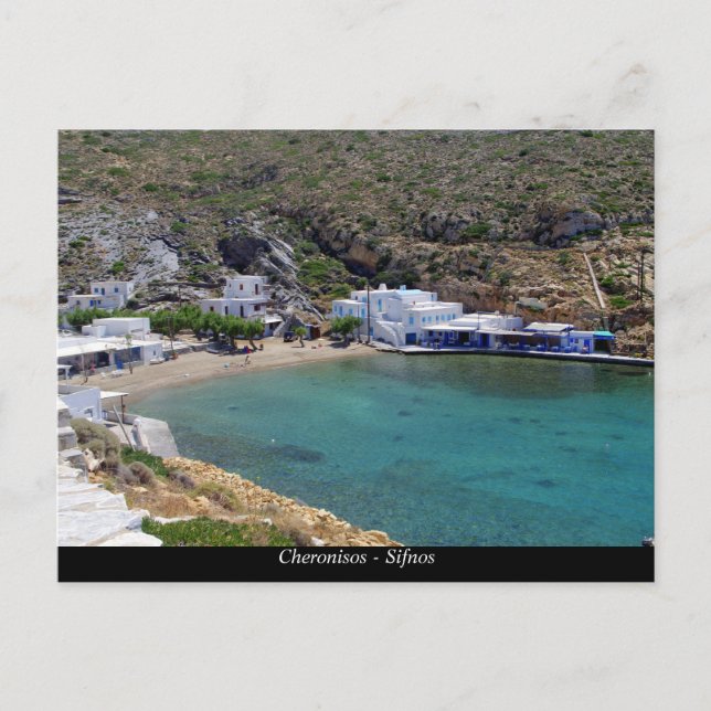 Cartão Postal Cheronisos - Sifnos (Frente)