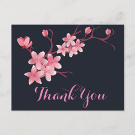 Cartão Postal Cherry Blossom Obrigado
