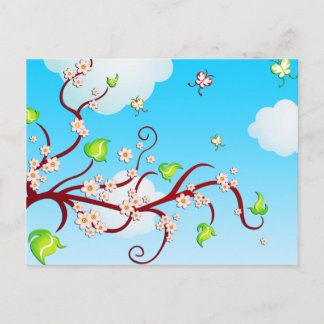 Cartão Postal Cherry Blossoms