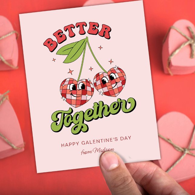 Cartão Postal Cherry do Namorados da Disco melhor (Criador carregado)