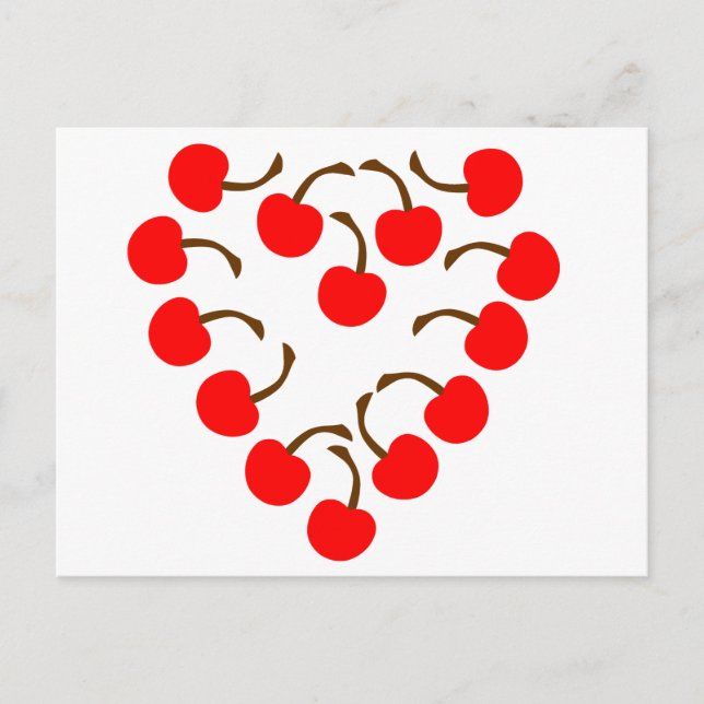 Cartão Postal Cherry Heart (Frente)