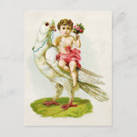 Cherub com Rosas cavalgando uma porta