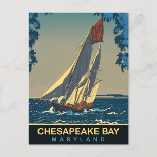 Cartão Postal Chesapeake Bay, Maryland, Viagem