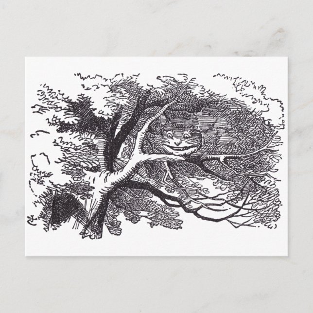 Cartão Postal Cheshire Cat (Frente)