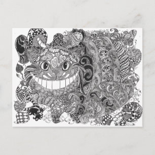 Cartão Postal Cheshire Cat