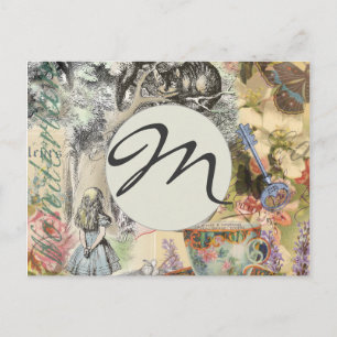 Cartão Postal Cheshire Cat Alice Wonderland Classic