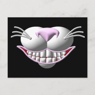 Cartão Postal Cheshire Cat Smile