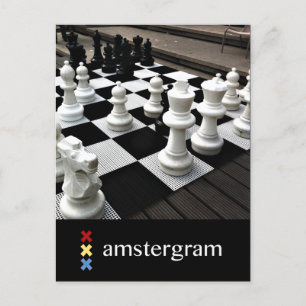 Cartão Postal Chess Amesterdã